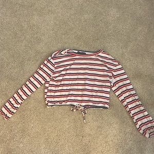 Cropped Long Sleeve Tee